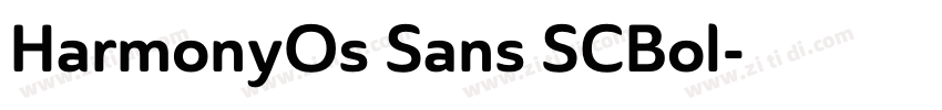 HarmonyOs Sans SCBol字体转换